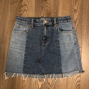 PacSun Two-Toned Denim Skirt